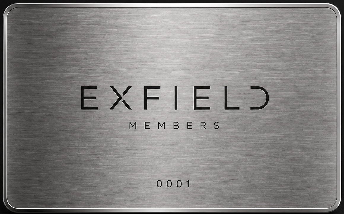 EXFIELD Members Steel Card