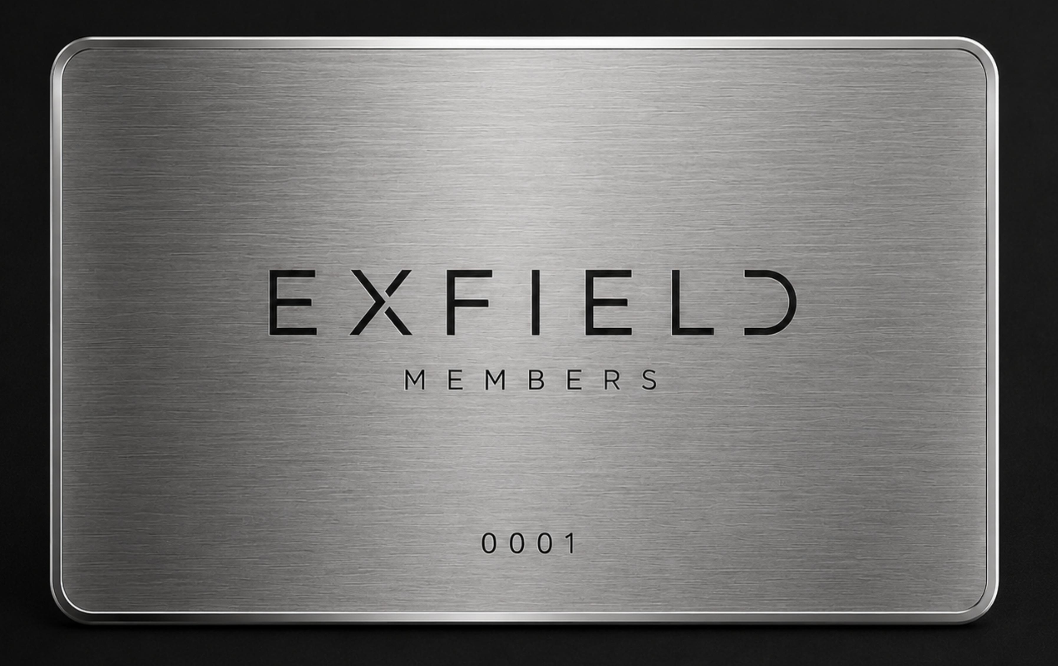 EXFIELD Members Steel Card
